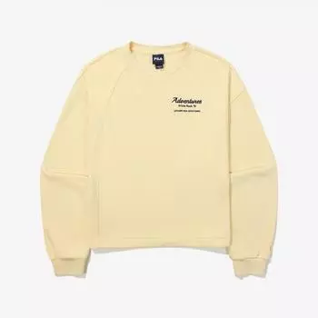 Fila Полукроп-толстовка с маленькой графикой Fs2pog3152f Bty BUTTER YELLOW/W85