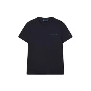 FILA Повседневная футболка с круглым вырезом и короткими рукавами, мужские топы Heritage-Blue F11M122144F-NV