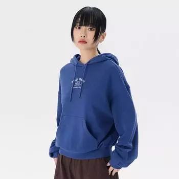 Fila Semi Crop Small Logo Hoodie Fs2pog3153f Bue BLUE/W85