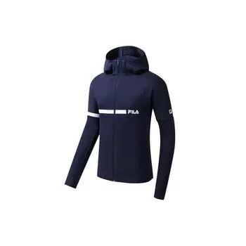 FILA Slim-Fit Knitted Athletic Shirt Men Tops Royal-Blue A11M111511F-NV