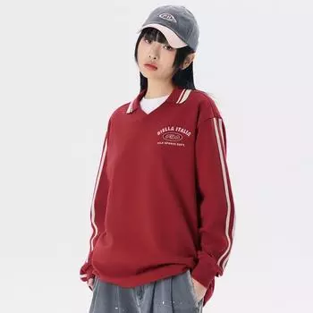 Fila Small Logo Collar Sweatshirt Fs2pog3109x Red RED/090