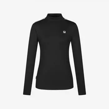 Fila Tennis Mock Neck Long Sleeve Tee Fs2rlg4351f Blk BLACK/W85