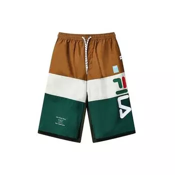 FILA Тканые повседневные спортивные шорты-карго Мужские плавки Разноцветные F11M133803F-BN