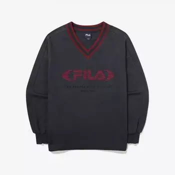 Fila Толстовка с логотипом и V-образным вырезом Fs2pog3151f Ido INDIGO/W85