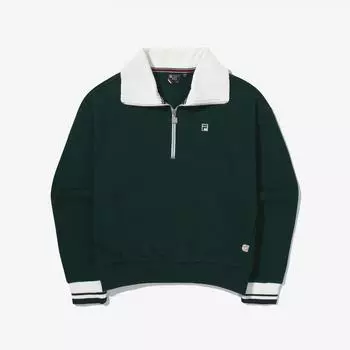 Fila Толстовка теннисная полумолния Fs2pog3361f Dgr DARK GREEN/W85
