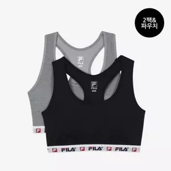 Fila Underwear Heritage Mood Sports Bra Top 2pack Fi4itg1105fblk BLACK/085