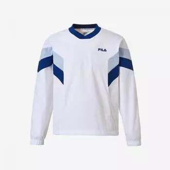 Fila Uni Stretch Comfort Fit V Neck woVen Sweatshirt Fs2pog1205x Whi 90