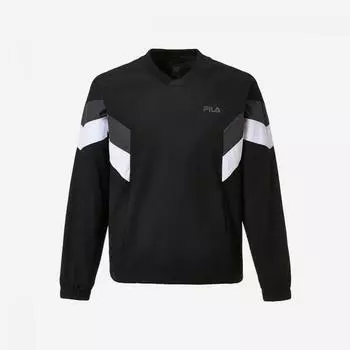 Fila Uni Stretch Comfort Fit V Neck woVen Sweatshirt Fs2pog1205x Blk 90
