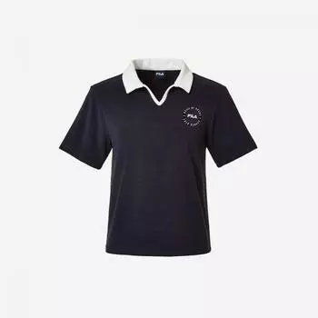 Fila Woman CoTTon Terry Collar T shirT fs2Tsg2452f Ina 90