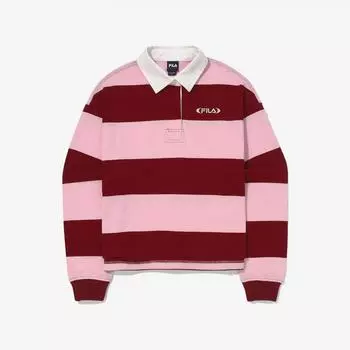Fila Женская футболка с воротником-регби S fS2Tlg3151f Bur BURGUNDY/W85