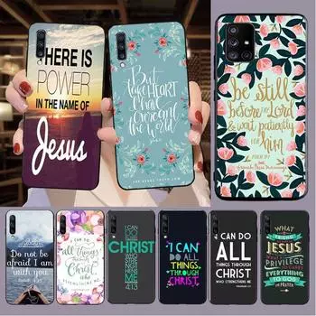 Филиппийцам Религиозная Библия Vers Funda для Samsung Galaxy A13 A53 A11 A12 A32 A22 A52 A10S A41 A42 A33 A30S A40 A71 A21S Чехлы Galaxy A10