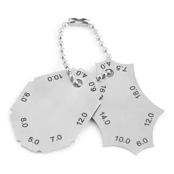 Fillet Weld Tee Joint Welding Throat Depth Leg Length Gauge Ruler Two piece Gage