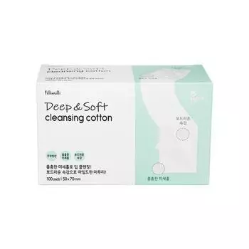 FILLIMILLI Deep & Soft Cleansing Cotton Pads (100P)