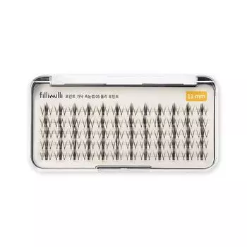 FILLIMILLI Point Strand Eyelashes 05 Dolly Point (11mm) (60P)