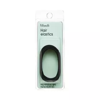 FILLIMILLI tipless hair band (small) black 6P Filimili tipless hair band (small)