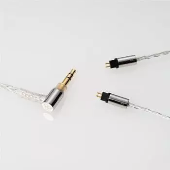 Final Earphone Soft Silver Coated Cable 2 Pin 1.2m 3.5mm C141 2p12aucleh