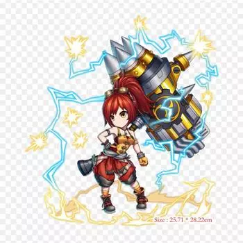 Final Fantasy Brave Exvius Brave Frontier Final Fantas Утюг на теплопередаче Печать Виниловые нашивки Наклейка для одежды DIY Аппликации Моющиеся нашивки