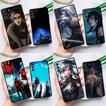 Final Fantasy Case For Samsung Galaxy S23 S22 S21 Ultra S20 FE S9 S10 Note 10 Plus Note 20 Ultra Full Cover Galaxy S10e