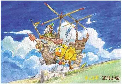 Final Fantasy Picture Book Chocobo and the Flying Ship Пазл из 1000 деталей Final Fantasy 1279 [Предмет]
