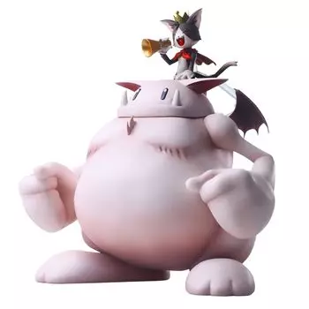 Final Fantasy VII Bring Arts Sith Fat ПВХ окрашенная подвижная фигурка Cait & Moogle розовый
