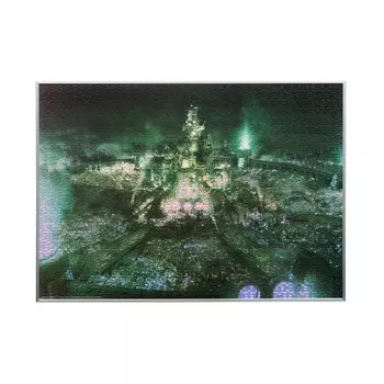 Final Fantasy VII Remake 1000 Piece Premium Jigsaw Puzzle Key Art Green Midgar зелёный