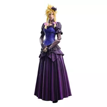 Final Fantasy VII Remake PLAY ARTS Kai Cloud Strife Dress ПВХ окрашенная подвижная фигурка Ver. синий