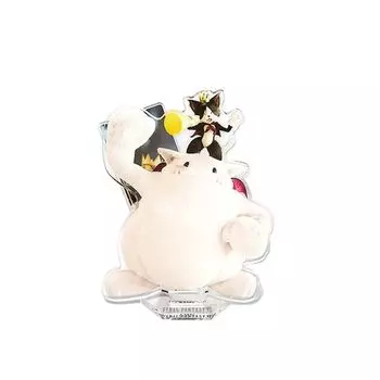 Final Fantasy VII Reverse Акриловая подставка Cait Sith Fat Moogle &