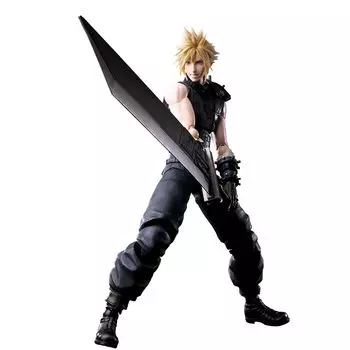 Final Fantasy VII Reverse Play Arts Kai Cloud Strife ПВХ окрашенная подвижная фигурка чёрный