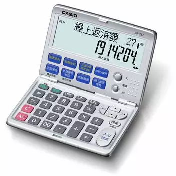 Финансовый калькулятор Casio, совместимый с функцией авансового расчета, складной блокнот, тип погашения/рефинансирования BF-750-N