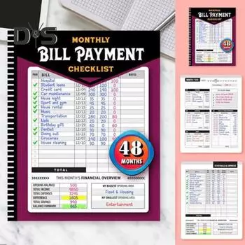 Финансовый успех Блокнот 128 страниц Бюджетный журнал постановки целей Финансовый журнал отслеживания Память Хранитель Трекер A