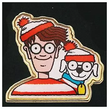 Find Pin Badge Collection Wally Gacha Gacha Capsule Toy Wally! [6. & Woof] (single item)