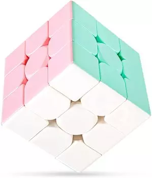 Findbetter MOYU Meilong Macaron 3x3 Куб для соревнований без наклеек 3x3x3 Плавное вращение 3D-головоломка
