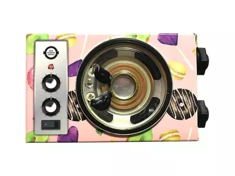 Fine Assist Маленький гитарный усилитель для девочек, коллекция гитаристов 1 Sweets Мощный карманный усилитель, работающий от батареи 9 В PKA-GGC1SWT