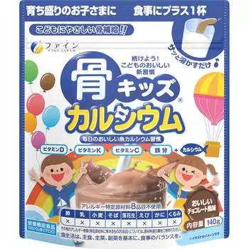 FINE Bone Kids Calcium 140 г Другое (проверьте замки, очистители языка и т. д.) Улучшение образа жизни Другое (проверьте замки, очистители языка и т. д.) 1 set