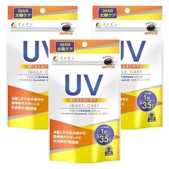 FINE JAPAN Fine UV Protection Supplement поставка 35 таблеток x 3 3 упаковки 35 дней