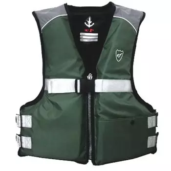 Fine Japan Simple Floating Vest with Whistle Khaki Free Size FV-6127 хаки