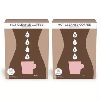 Fine MCT CLEANSE COFFEE 30 пакетов MCT масло инулин хлорогеновая кислота x 2 комплекта