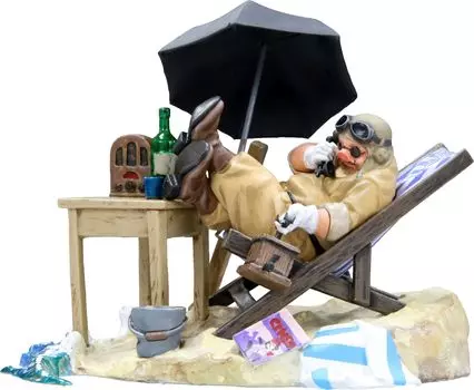 Fine Mold Studio Ghibli Vignette Collection Porco Rosso Porco the Hideout Пластиковая модель GV1 Molding Color No.1 Немасштабируемая