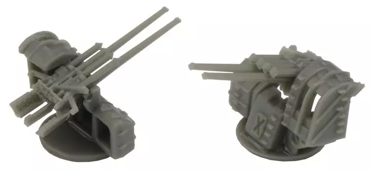 Fine Mold WA13 1/700 Nano Dread Series 5.0 inches (12.7 cm) High Angle Gun Plastic Model Parts