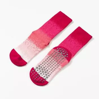 Fine Piano Yoga Socks Non-Slip Professional Women Pilates Special Socks Spring and Summer Gradient Color Dopamine Fitness Sports Socks Rose powder