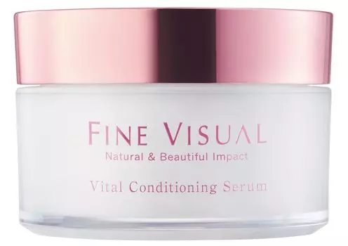 FINE VISUAL Vital Conditioning Serum Beauty Cream Line Factor Cerebroside Magnetized Capsule Содержит морской коллаген Гиалуроновая кислота Сквалан