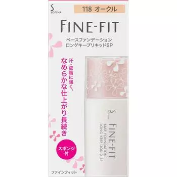 Тональная основа Finefit Sofina Finefit Base Foundation Long Keep Liquid Sp 118 Ochre 26 мл