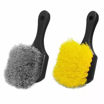 FineGood Wheel & Tire Brush Cleaner Car Wheel Brush Wheel Cleaning Brush Brush Brush Cleaning Tool Set of 2