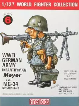 FineMolds 1/12? World Fighter Collection German Army Infantry Mayer Plastic Model FT6