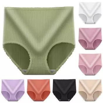 FINETOO 1/2 шт. трусики с высокой талией, женские трусы размера M-2XL, удобные трусы, женское мягкое нижнее белье, трусики для девочек, нижнее белье