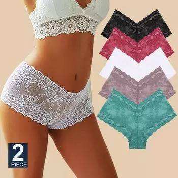 FINETOO 2 шт./компл., сексуальные женские трусики с высокой талией и цветочным принтом, нижнее белье, трусики для девочек, S-XL, трусы, женское нижнее белье, нижнее белье S