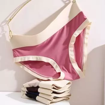 FINETOO Бесшовные трусики с высокой талией для женщин, дышащие трусы пуш-ап без следов, нижнее белье для живота, удобные трусики больших размеров M чёрный