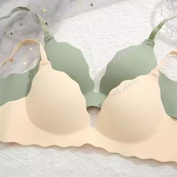 FINETOO бесшовный женский сексуальный бюстгальтер пуш-ап ледяной шелк бюстгальтеры ABC чашка нижнее белье женское дышащее бюстгальтер 32-38 бюстгальтер без косточек 32 чёрный