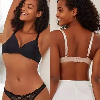 FINETOO Бюстгальтер пуш-ап для женщин Топ Бюстгальтеры Глубокий V сексуальный бесшовный бюстгальтер без косточек женское нижнее белье с открытой спиной без бретелек S-XL 34/75B белый