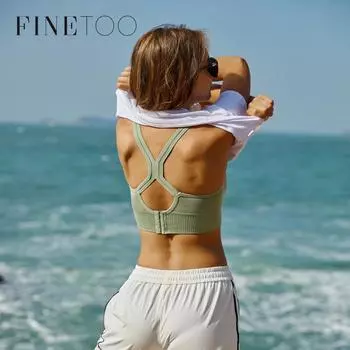 FINETOO бюстгальтер с открытой спиной, женские топы с мягкой подкладкой, модный беспроводной бюстгальтер без косточек M-XL, сексуальные женские бюстгальтеры, спортивный бюстгальтер, женское нижнее белье, нижнее белье XL розовый